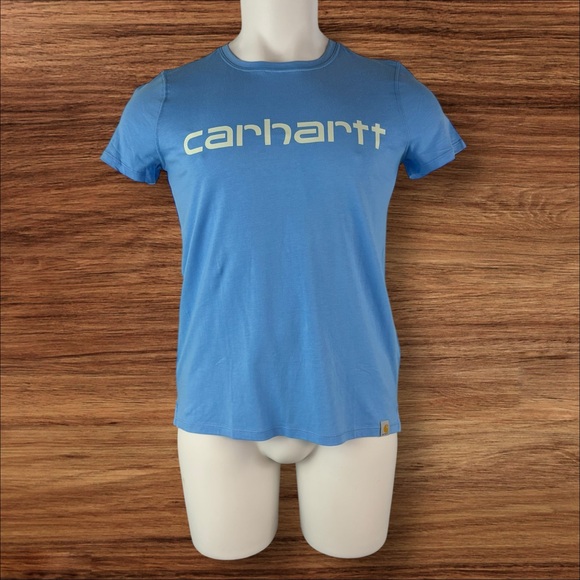 Carhartt Women's Small Relaxed Fit Lightweight Short-Sleeve Logo NWT (600) - Picture 1 of 7